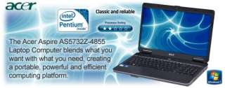 Acer Aspire AS5732Z 4855 LX.PGU02.064 Laptop Computer   Intel Pentium 