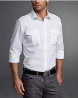 EXPRESS MK2 MILITARY STYLE FITTED MODERN FIT SHIRT $59  