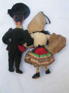 Couple Cloth Embroidery Dolls. Portugal?  