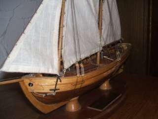 Historisches Schiffsmodell Lotsenboot aus Virginia von 1805 in 