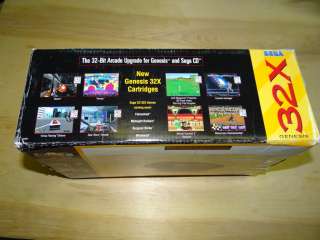 Sega Genesis 32X Black Console NTSC Brand New In Box Complete System 