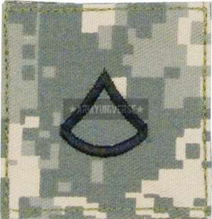 ACU Digital Camo Military Rank Insignia US Army Patch 613902176201 