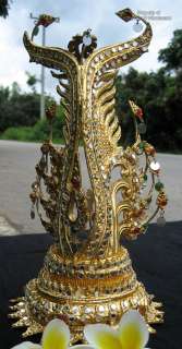 rice fields tall artistic fish headpiece for thai acting costumes