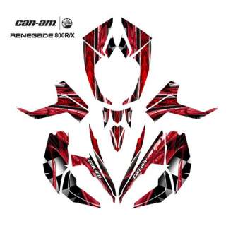Can Am Renegade 800 Graphic Decal Kit 2001Red  