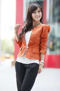 2012 New Fashion Women Slim fit Business Puff Sleeves Suit Blazer 