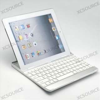 Aluminum Slim Bluetooth KeyBoard Dock Case Cover for iPad 2 IP23 