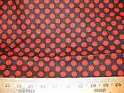 BLACK With RED DOTS FABRIC VIP 3 YDs MATCHES ELVIS PILLOW