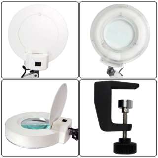 5X Magnifying Magnifier Lamp Clamp Light Facial Skin Beauty Jewelry 