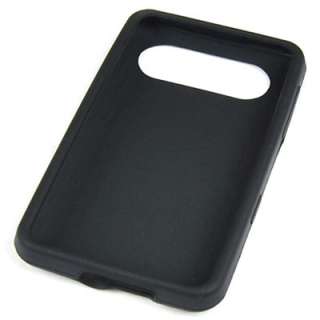 Silikon Case schwarz black Tasche für HTC HD7 Hülle  