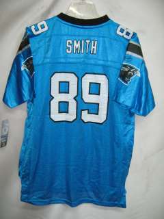 Panthers Steve Smith Cyan EQP Youth Jersey X Large $60  