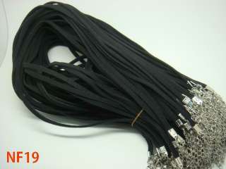 0mm Genuine Suede jewelry necklace clasp cords 18inch NF19  