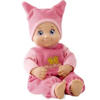 Smoby Minikiss Puppe mit Funktion (Rosa), Kuschelpuppe, Püppi 