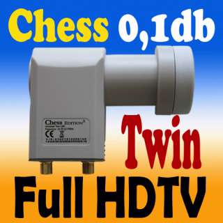 Chess 3 Twin LNB 0,1dB TESTSIEGER HDTV digital & analog  