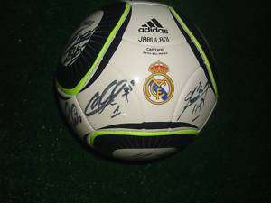 REAL MADRID ADIDAS BALL SIGNED BY PLAYERS  