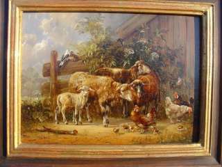 Hubert Kaplan, seltenes frühes Werk, Schafe vor dem Stall, unbedingt 