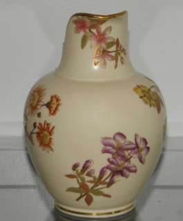 Rare Antique Royal Worcester Porcelain Pitcher NR  