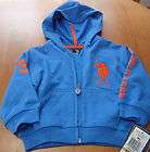 INFANT BABY BOYS U.S. POLO ASSN. LIGHTWEIGHT HOODIE SIZE 12 MONTHS 