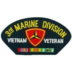 USMC 3RD Marine Division Vietnam Veteran Hat Patch  