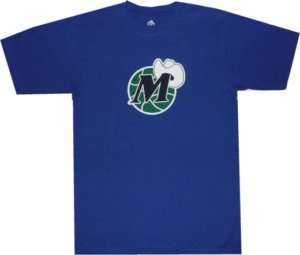 Dallas Mavericks Throwback Vintage T Shirt Royal Medium  