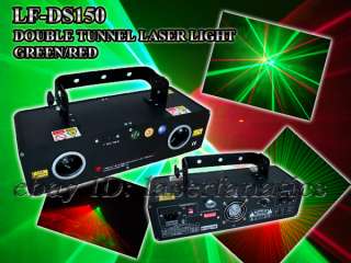   disco 150mw red green 2 lens fach laser lighting 1 year warranty
