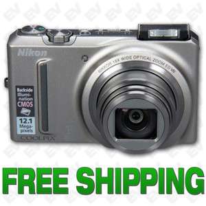 Nikon CoolPix S9100 12.1MP Digital Camera (Silver) NEW 018208262472 