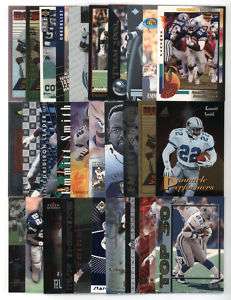 LOT OF 30 DIFFERENT EMMITT SMITH INSERT CARDS COWBOYS  