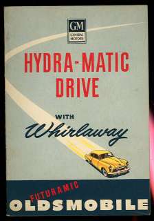 1949 OLDSMOBILE Brochure  HYDRA MATIC DRIVE   WHIRLAWAY  