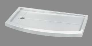   ABF3260BFL ACRYLIC BOWFRONT SHOWER BASE 60 x 32 WHITE OR BISCUIT