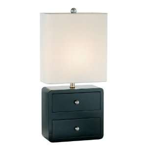  Adesso Cubby Tall Table Lamp, Black: Home Improvement