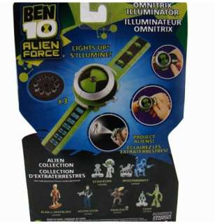 Ben 10 Alien Force Omnitrix Illumintator Projector Watch Toy New 