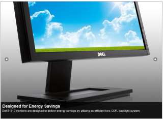 Dell Flat Panel E1910F Widescreen LCD PC Monitor 19  