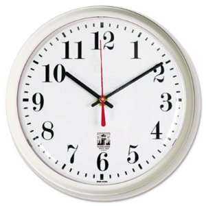  SelfSet Wall Clock   9 1/4in, White(sold in packs of 3 