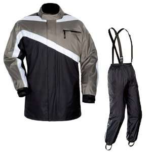  TOURMASTER DEFENDER 2 PC RAINSUIT SILVER MD Automotive