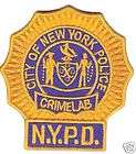 Les Experts Police de New York NYPD ecusson neuf 