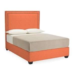 Williams Sonoma Home Gramercy Bed, Cal King, Glazed Linen, Coral 