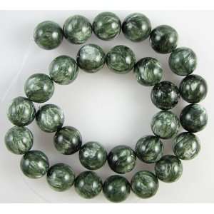  14mm Russian seraphinite round beads beads 16 strand 