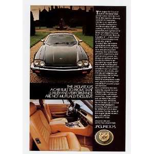  1983 Jaguar XJ S Luxury and Performance Print Ad (13921 
