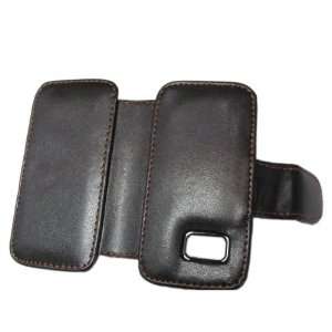    Black Leather Case for Nokia 5800 Cell Phones & Accessories