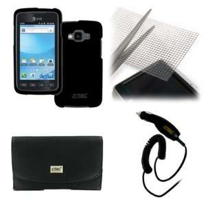  EMPIRE Samsung Rugby Smart I847 Black Leather Case Pouch 