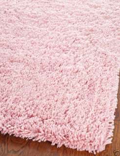 Hand woven Solo Pink Shag Area Carpet Rug 2 x 3  