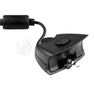 For Xbox 360 Controller Black Headset With Adjustable Microphone 