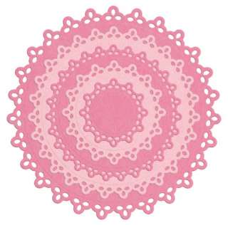 NEW RELEASE Cut & Emboss Lifestyle Crafts QuicKutz Die Nesting Doily 