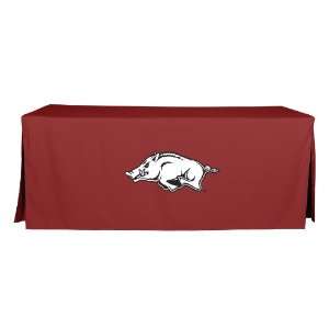   Feet Fitted Folding Table Cover, Red with Logo