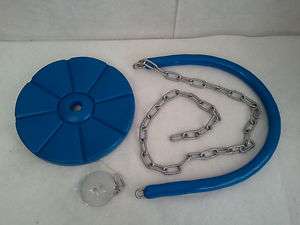 Disc Swing Blue w/Rubber Coated Chain   no more rope burns,Swingset 