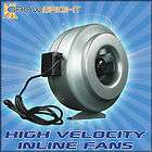 10 12 INLINE FAN DUCT EXHAUST BLOWER VENT inch hydroponics air 