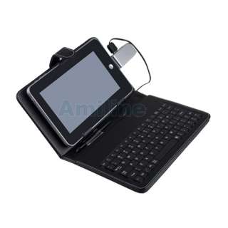 USB Keyboard & Leather case cover for 7 inch Android Tablet PC aPad 