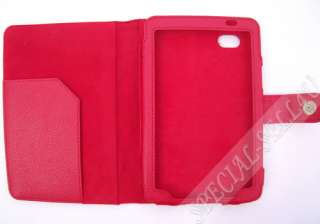 Red Leather Case Samsung Galaxy Tab P1000 Tablet PC New  
