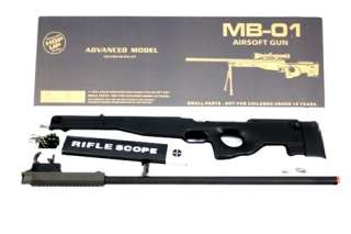 520 FPS WellFire L96 AWP Airsoft Sniper Rifle and Scope Package  