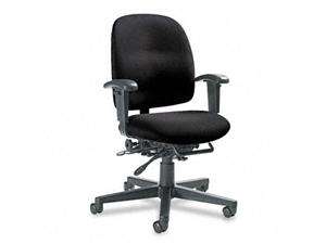   com   Global Granada Series Low Back Multi Tilter Chair, Black Fabric