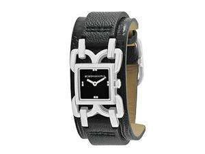    BCBGMAXAZRIA Leather Collection Releve Black Dial Womens 